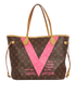Grenade Pink V Neverfull MM, front view